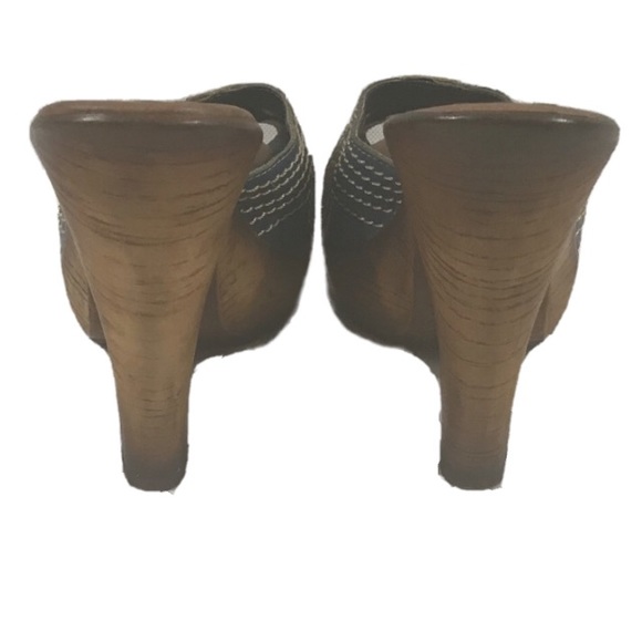 Passarela Brazil Blue and Yellow Heels - Size 8 - Picture 6 of 8